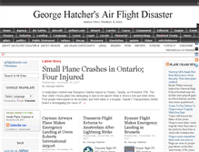 Tablet Screenshot of airflightdisaster.com